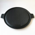 Garden Cooking Pre-Seasoned Reversible Cast Iron Round BBQ Grill Plate